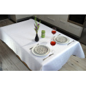 Nappe blanche déperlante Rhombe, résistante aux taches