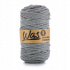 Cordons tressé coton 5 mm, 100 m, couleur gris fn. 050
