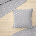 Tissu coton au mètre, 125 g/m², largeur 160 cm, imprimé Etoiles gris    