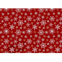 Tissus en coton de Noël au mètre, motif Étoiles de Noël Rouge 160 cm