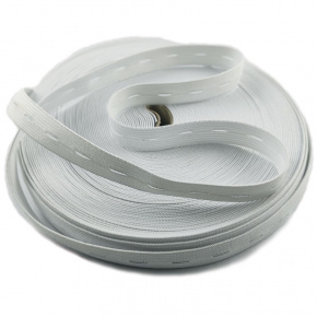 Elastique boutonnière 20 mm blanche 25 m