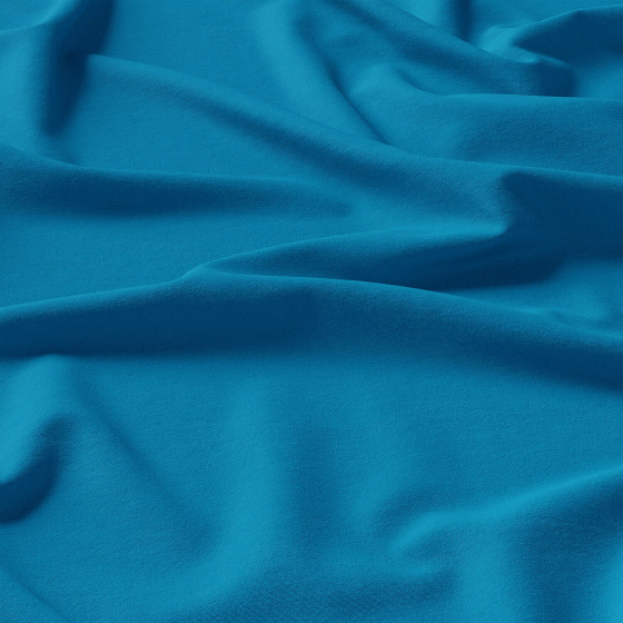 Tissu en coton uni au mètre, 125 g/m², largeur 160 cm, turquoise
