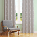 Tissu coton au mètre, 125 g/m², largeur 160 cm, imprimé Etoiles gris    