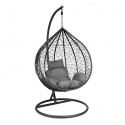 Tissu imperméable imitation lin, 220 g/m², 160 cm, Gris Fonce