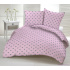 Tissu coton au métre couleur rose coeurs gris 807