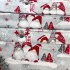 Tissus en coton de Noël au mètre, 160 cm motif Noël 23 rouge