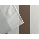 Tissu imperméable PREMIUM à rayures cappuccino et blanches, polyester PU, 190 g/m², largeur 160 cm