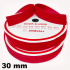 Auto-agrippant à coudre piece crochet et boucle Rouge 30 mm 25m