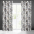 Rideaux motifs Sandra couler blanche 140 x 250 cm