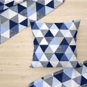 Tissu en coton uni au mètre, 125 g/m², largeur 160 cm, Triangulair 9 cm 