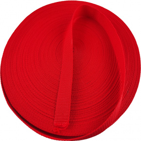 Ruban polypropylène renforcé pour sacs 10 mm couleur rouge (50 m)