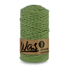 Cordons tressé coton 3 mm, 100 m, couleur pistaches