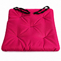 Coussin d'assise de jardin Oxford rose, 40 × 40 cm