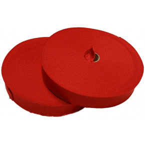 Bande ourlet polyester 30 mm  couleur rouge