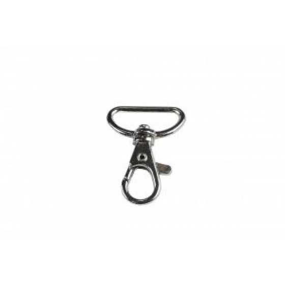 Mousquetons argent finition  20 mm