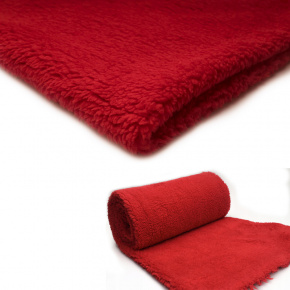 Tissu imitation fourrure d'agneau, 320 g/m², largeur 160 cm, 29 rouge Tissu imitation fourrure d'agneau, 320 g/m², largeur 160 cm, 29 rouge