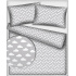 Tissu en coton uni au mètre, 125 g/m², largeur 160 cm, Nages blanche gris