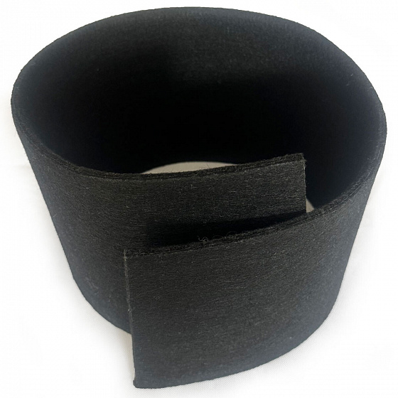 Feutrine technique 10 mm, 1200 g/m², largeur 160 cm, noir