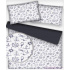 Tissu coton au métre imprimé Volants noir sur blanche