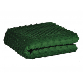 Tissu minky dot, 380 g/m², largeur 160 cm, vert fonce