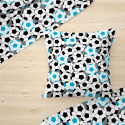 Tissu en coton uni au mètre, 125 g/m², largeur 160 cm, bleu 