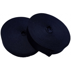 Bande ourlet polyester 30 mm  couleur grenat