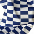 Tissu d'extérieur, déperlant pour transats et hamacs de jardin, Blanc Bleu Damier 5x10 cm