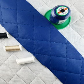 Simili cuir matelassé 5X5 cm, 540 g/m², largeur 145 cm, chaber