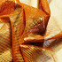 Tissu filet mesh orange au mètre, maille fine 2 × 2 mm, 60 g/m², largeur 150 cm