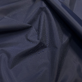 Tissu déperlant imperméable pour veste, 60 g/m², 150 cm, coloris bleu marine