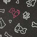 Le tissu PVC Kodura le chien 5 graphite