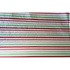Tissu coton au métre couleur blanche rayé multi