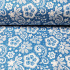 Tissu en coton au mètre, 125 g/m², largeur 160 cm, imprimé à ornement blue