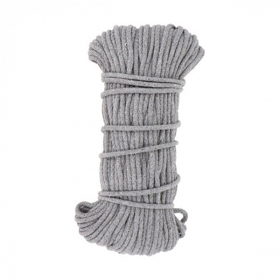 Corde coton-polyester 5 mm x 10 m, Gris