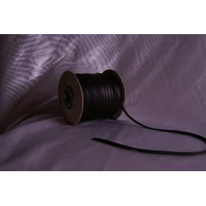 Passepoil simili cuir couleur noir 10 mm