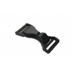 Mousquetons noirs plastique 50 mm