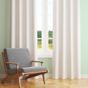 Tissu en coton uni au mètre, 125 g/m², largeur 160 cm, blanc