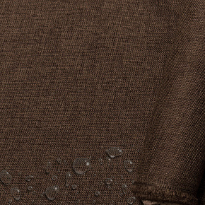 Tissu imperméable imitation lin, 220 g/m², 160 cm, Marron Clair