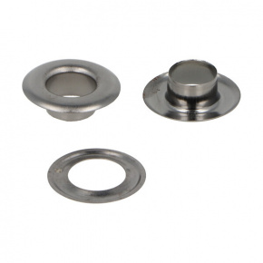 Oeillets Ø intérieur 10 mm acier chromé 10 pces