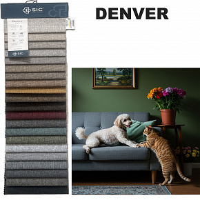 Vzorník nehořlavých potahových látek Denver, 15x20 cm