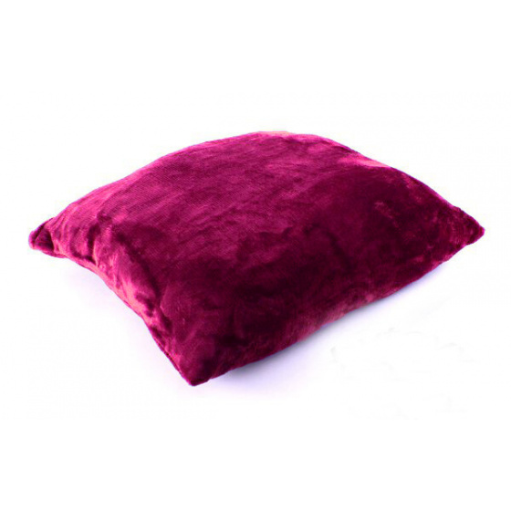 Housse d'oreiller en Velours Bordeaux 40X40 cm
