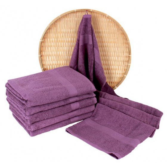Serviette de bain 50x100 cm, couleur violet