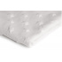 Tissu minky étoile, 320 g/m², largeur 160 cm, blanche