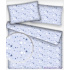 Tissu coton au mètre, 125 g/m², largeur 160 cm, imprimé Etoiles bleu marine   