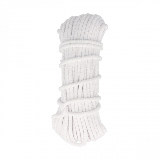 Corde coton-polyester 5 mm x 10 m, Blanc
