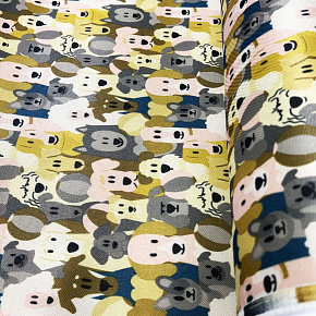 Tissu extérieur Imperméable PVC Codura 600D, 360 g/m², 150 cm, Chien 7 Beige