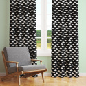Tissu en coton uni au mètre, 125 g/m², largeur 160 cm, blanc noir