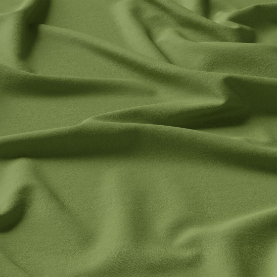 Tissu en coton uni au mètre, 125 g/m², largeur 160 cm, khaki