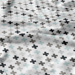 Tissu en coton uni au mètre, 125 g/m², largeur 160 cm, bleu