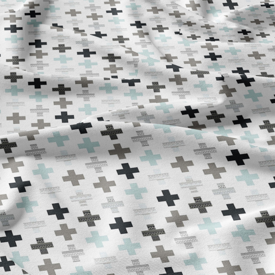 Tissu en coton uni au mètre, 125 g/m², largeur 160 cm, bleu